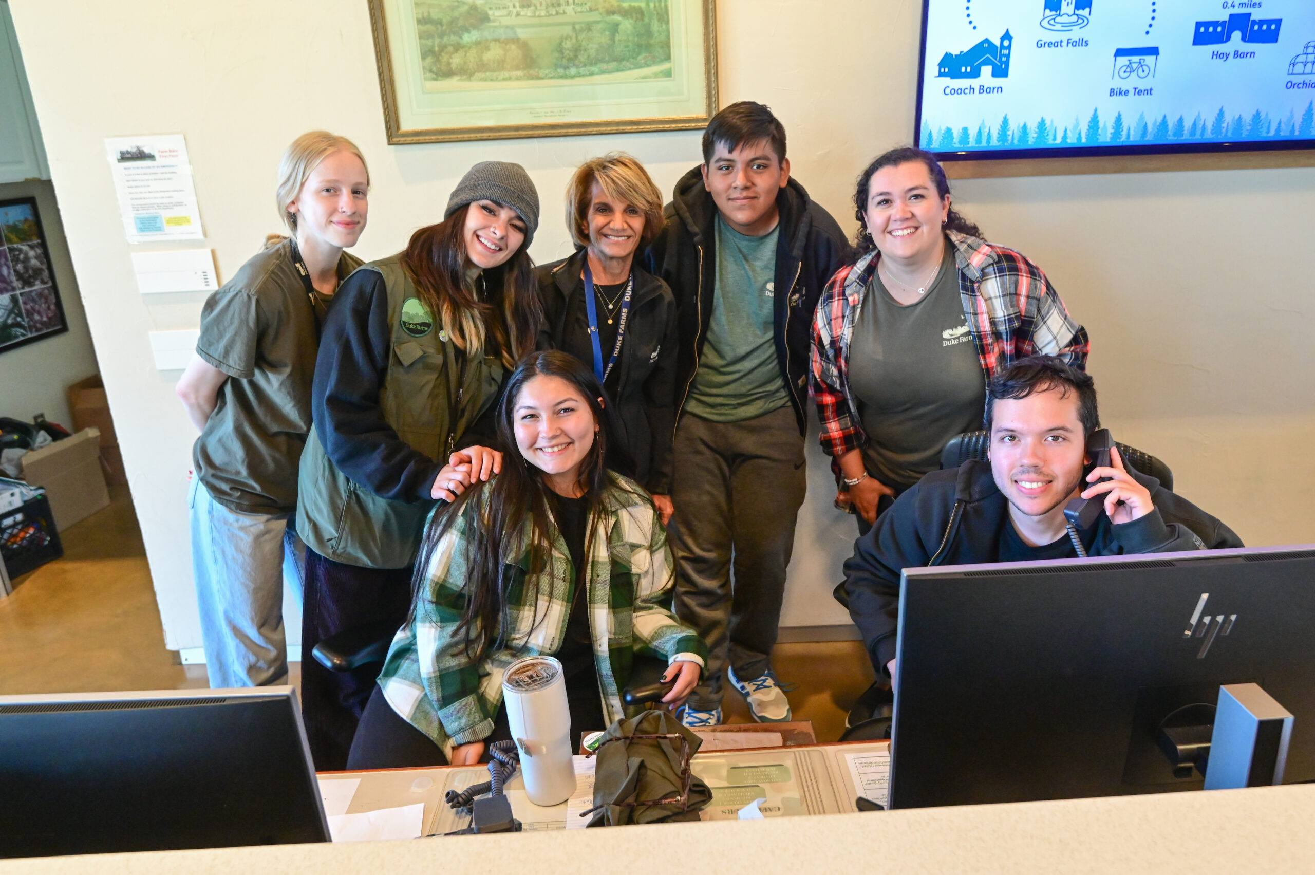 Picture of Cafe and Visitor Services staff.